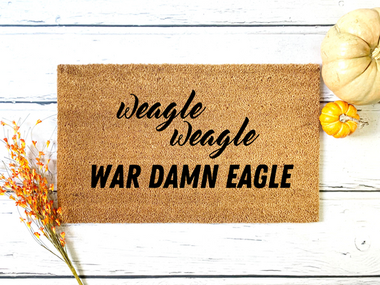 War Damn Eagle Doormat
