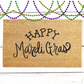 Happy Mardi Gras Doormat