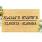 Personalized Coordinates Doormat | Wedding Gift | Custom Doormat | Closing Gift | Welcome Doormat | Front Door Mat | Home Decor