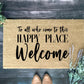 Walt Disney Doormat | Happy Place | Disney Gift | Custom Doormat | Closing Gift | Welcome Doormat | Front Door Mat | Home Decor|Disney Gift