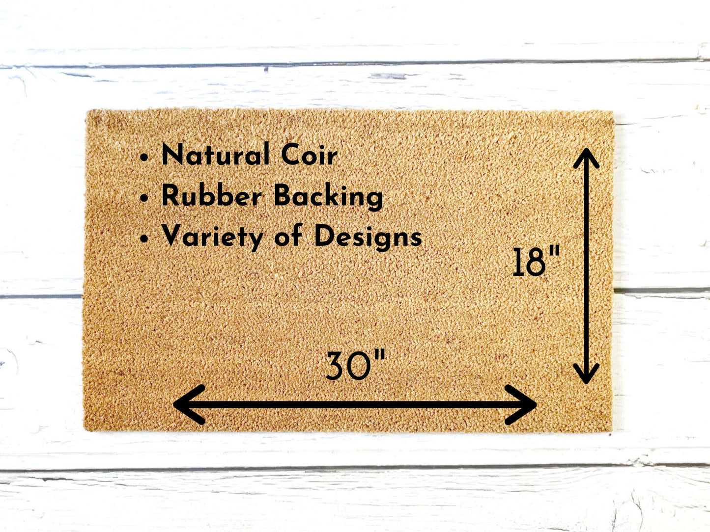 Personalized Christmas Doormat | Custom Painted Doormat | Housewarming Gift | Closing Gift | Welcome Doormat | Front Door Mat | Home Decor