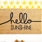 Hello Sunshine Doormat | Custom Doormat | Spring Doormat | Closing Gift | Welcome Doormat | Front Door Mat | Home Decor | Wedding Gift