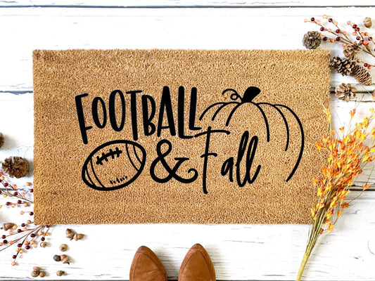 Football & Fall Doormat | Custom Doormat | Closing Gift | Welcome Doormat | Front Door Mat | Home Decor | SEC Football