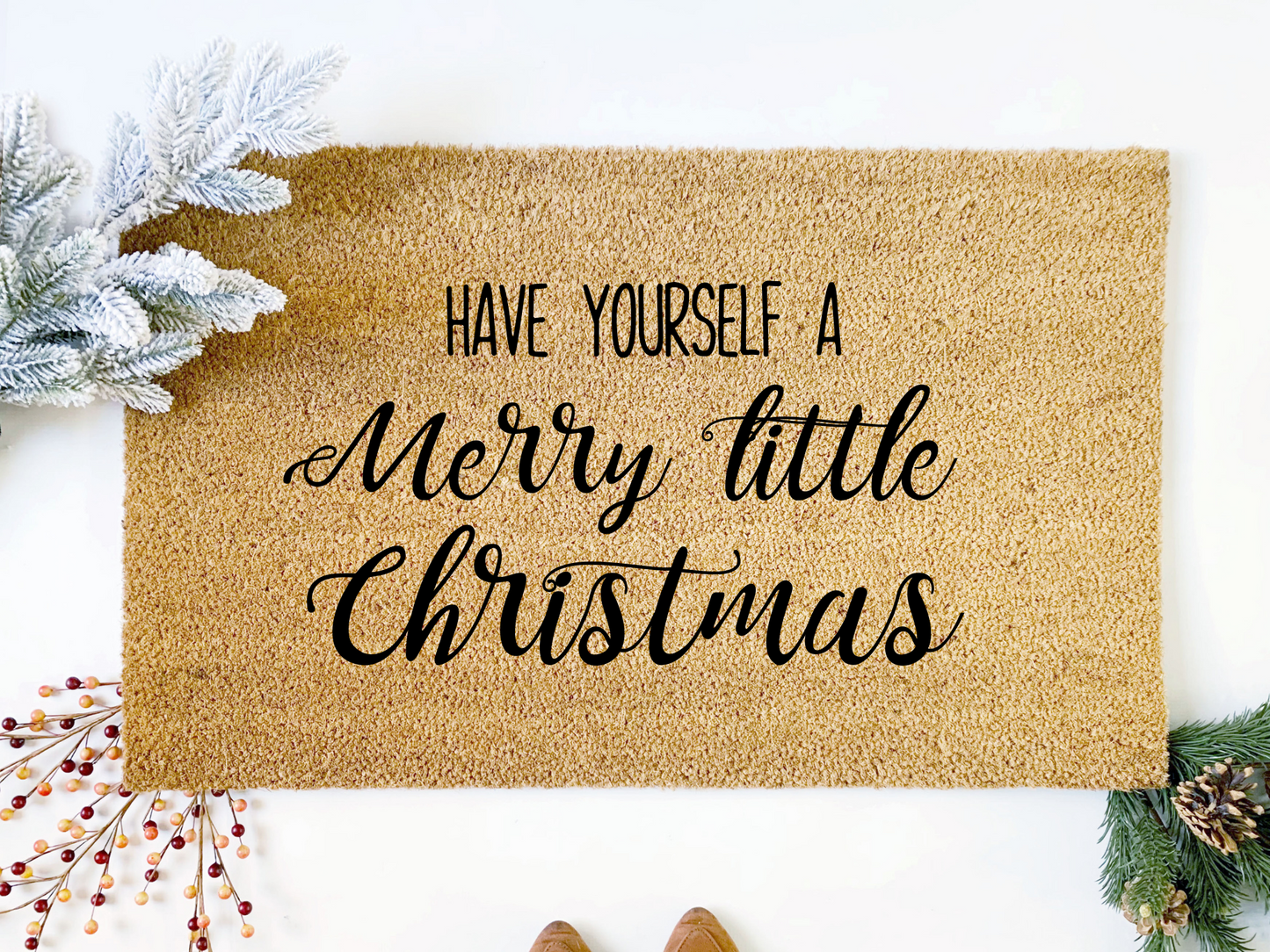 Merry Little Christmas Doormat