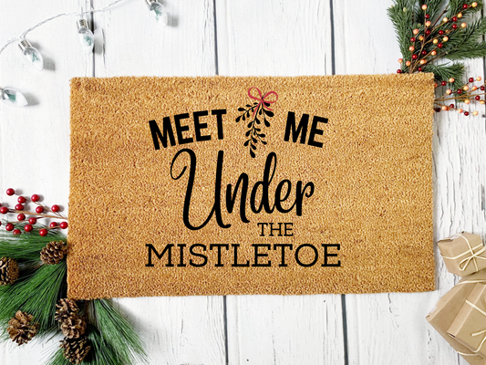 Meet Under the Mistletoe Doormat