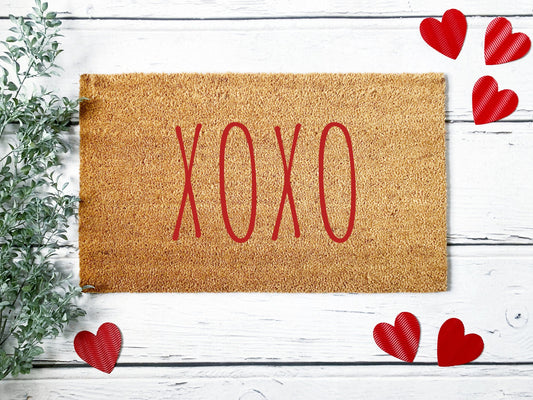 Valentine's Doormat | XOXO | Wedding Gift | Custom Doormat | Closing Gift | Welcome Doormat | Front Door Mat | Home Decor