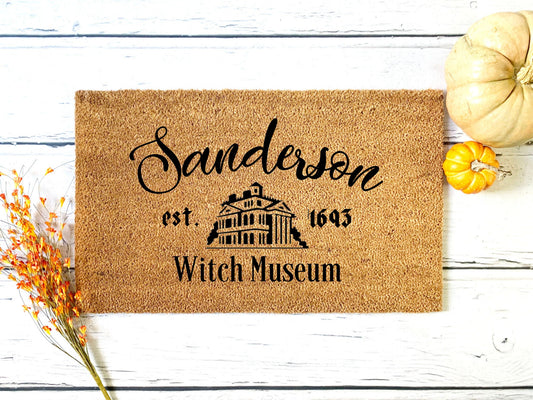 Sanderson Witch Doormat | Housewarming Gift | Wedding Gift | Custom Doormat | Closing Gift | Welcome Doormat | Front Door Mat | Home Decor