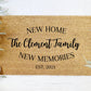 New Home Doormat | Custom Doormat | Personalized Doormat | Closing Gift | Welcome Doormat | Front Door Mat | Home Decor | Wedding Gift