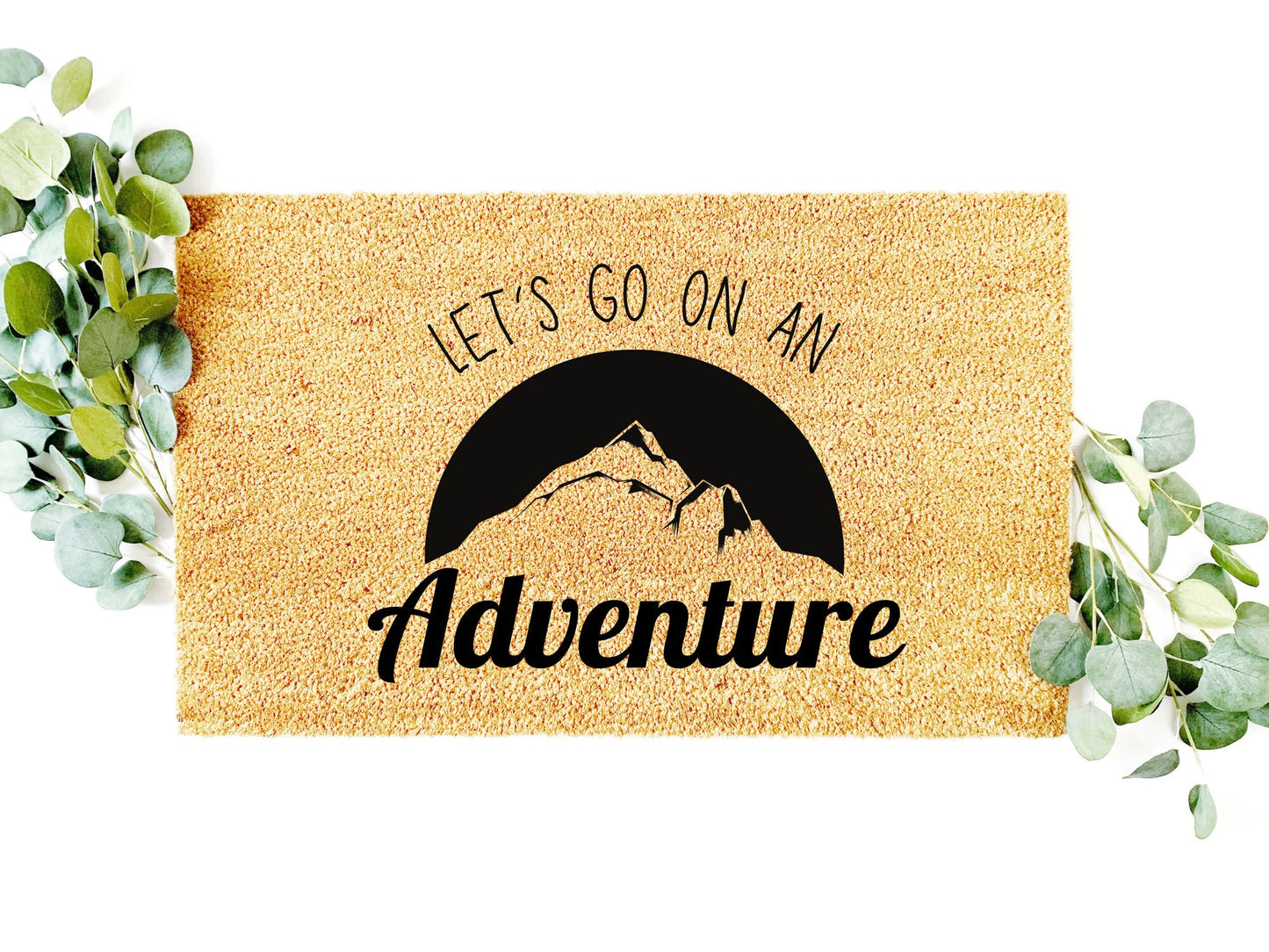 Lets go on an Adventure Doormat | Custom Doormat | Closing Gift | Welcome Doormat | Front Door Mat | Home Decor | Wedding Gift