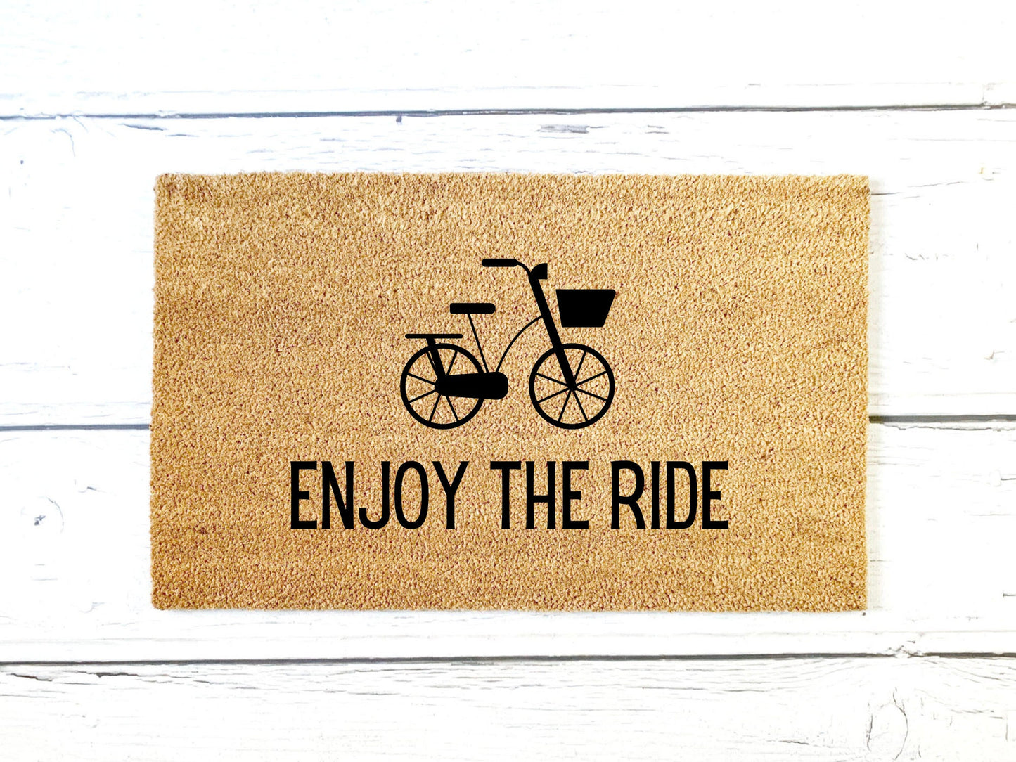 Enjoy the Ride Doormat | Custom Doormat | Closing Gift | Welcome Doormat | Front Door Mat | Home Decor | Wedding Gift