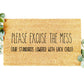 Please excuse the Mess Doormat | Wedding Gift | Custom Doormat | Closing Gift | Welcome Doormat | Front Door Mat | Home Decor