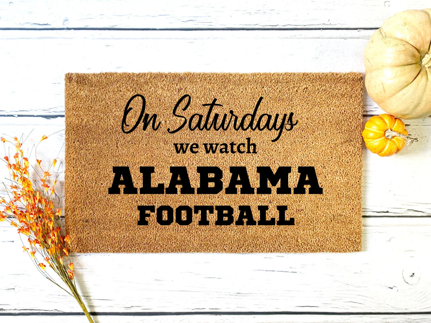 Saturday Football Doormat | Custom Doormat | Closing Gift | Welcome Doormat | Front Door Mat | Home Decor | SEC Football