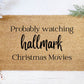 Christmas Movie Doormat | Custom Painted Doormat | Mat | Christmas Movies | Welcome Doormat | Front Door Mat | Home Decor