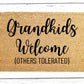 Grandkids Welcome Doormat | Grandparents Gift | PersonalizedGift | Custom Doormat | Welcome Doormat | Front Door Mat | Home Decor