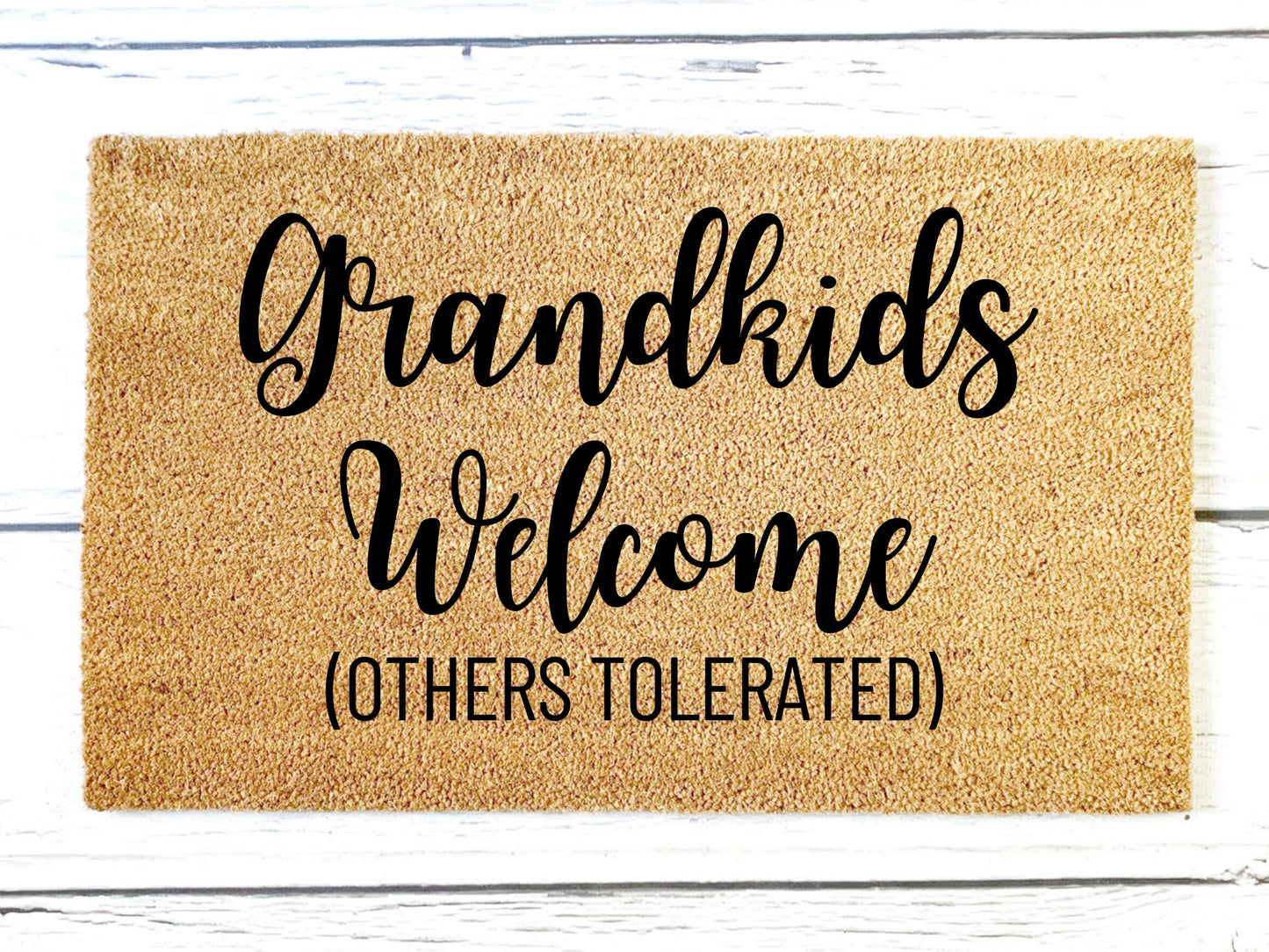 Grandkids Welcome Doormat | Grandparents Gift | PersonalizedGift | Custom Doormat | Welcome Doormat | Front Door Mat | Home Decor