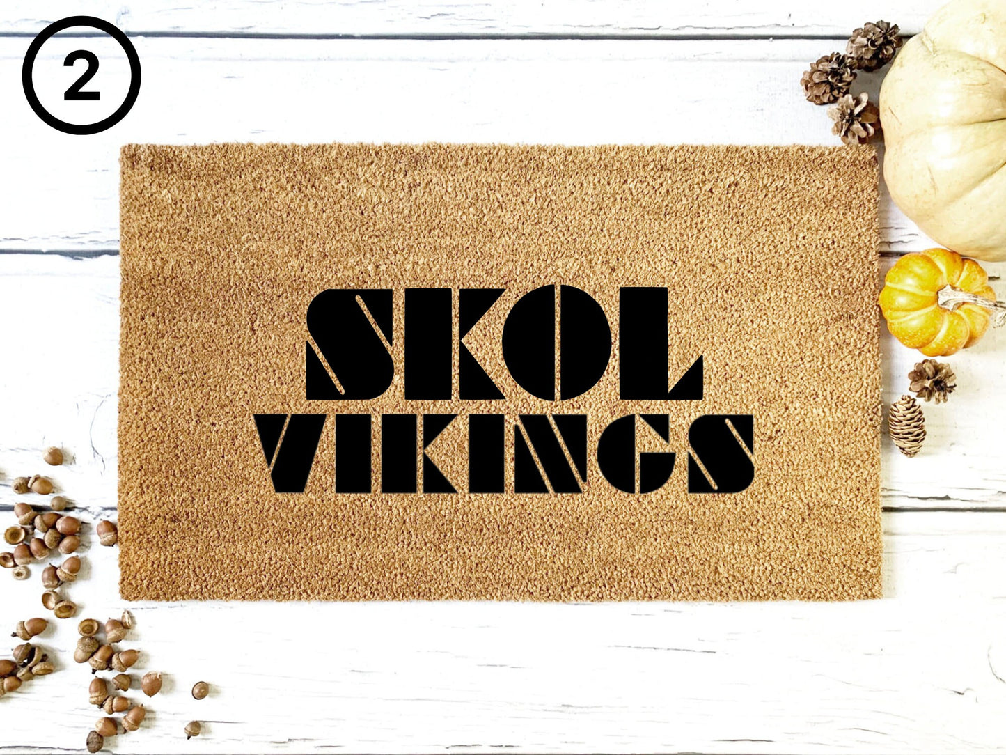 Skol Vikings Doormat | Custom Doormat | Closing Gift | Welcome Doormat | Front Door Mat | Home Decor | NFL Football