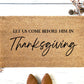 Thanksgiving Doormat | Custom Doormat | Closing Gift | Welcome Doormat | Front Door Mat | Home Decor | SEC Football