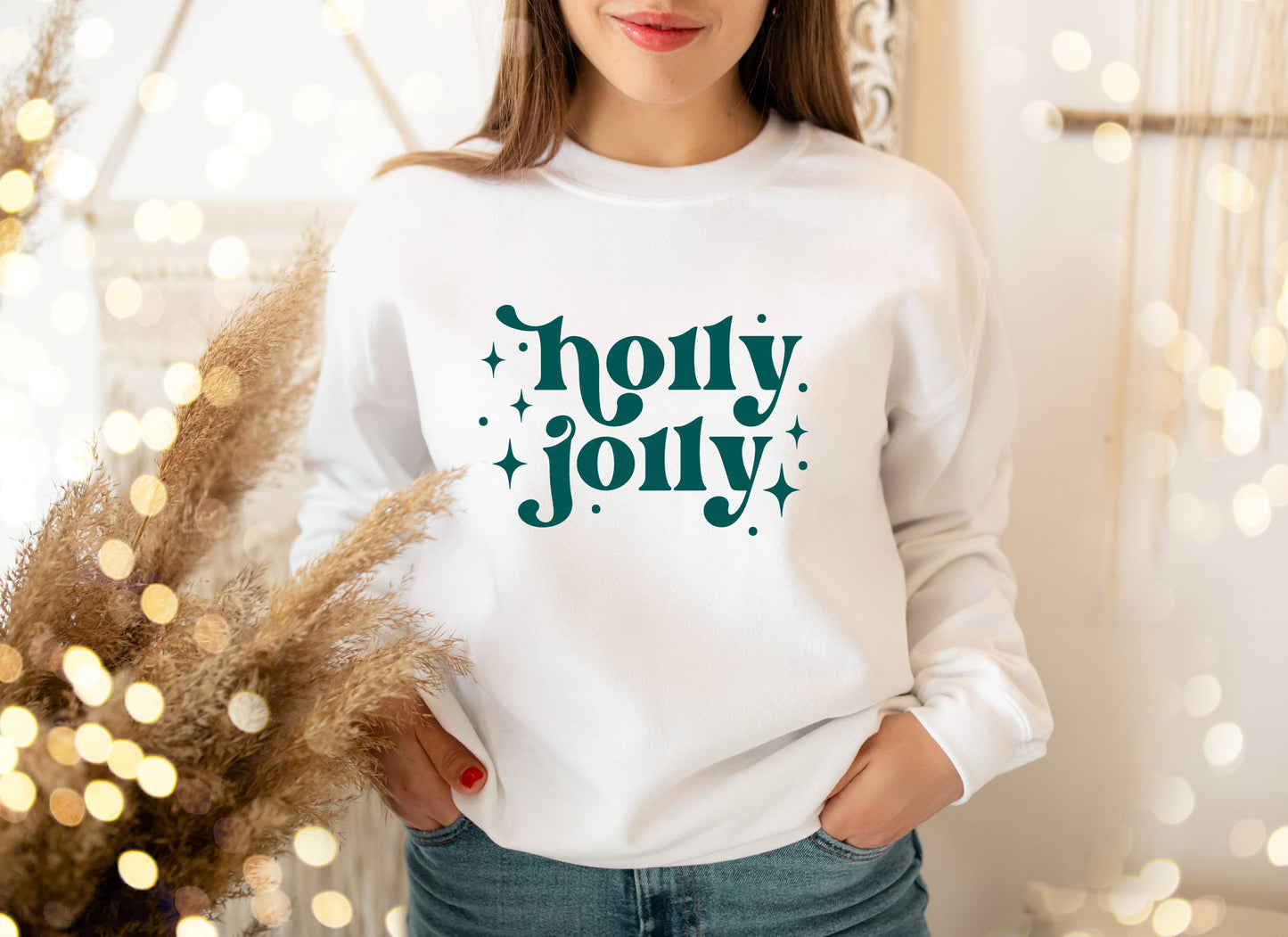 Holly Jolly 3D Puff Sweatshirt
