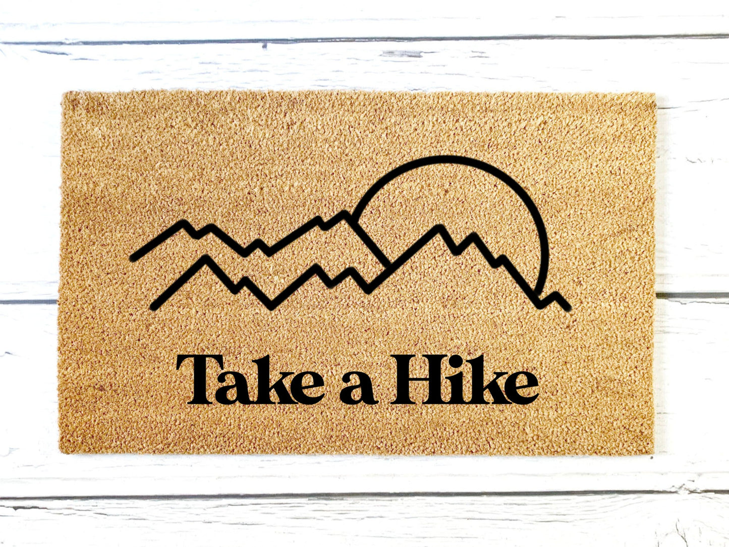 Take a Hike Doormat | Custom Doormat | Closing Gift | Welcome Doormat | Front Door Mat | Home Decor | Wedding Gift