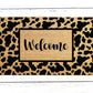 Cowprint Welcome Doormat | Custom Doormat | Spring Doormat | Closing Gift | Welcome Doormat | Front Door Mat | Home Decor | Wedding Gift